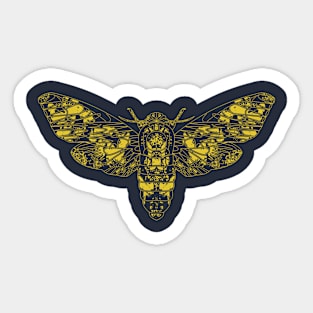 Beautiful Golden Moth Sticker